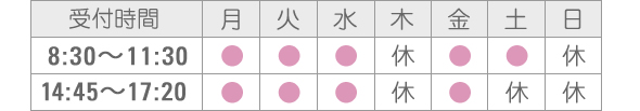 天野内科循環器科院外来受付時間